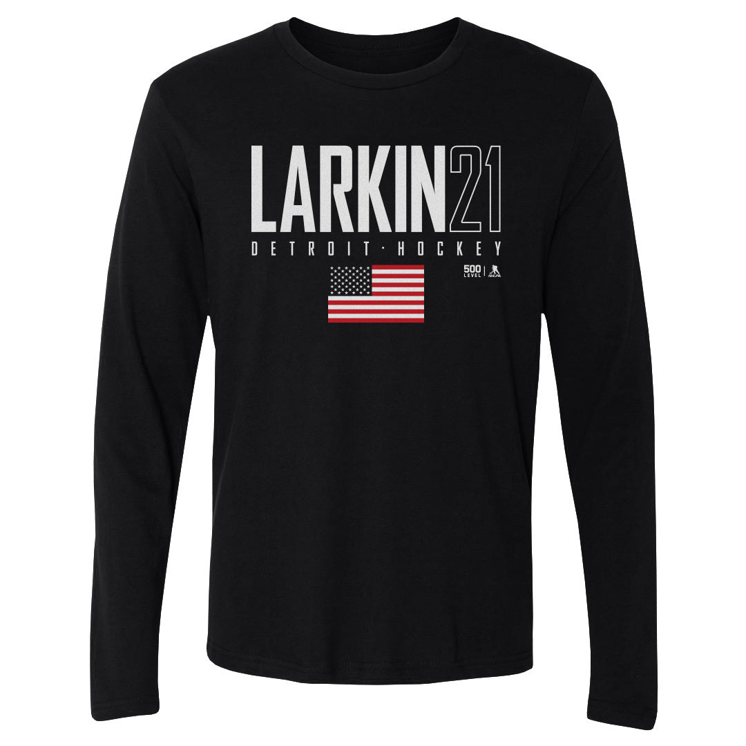 Dylan Larkin Men's Long Sleeve T-Shirt | 500 LEVEL
