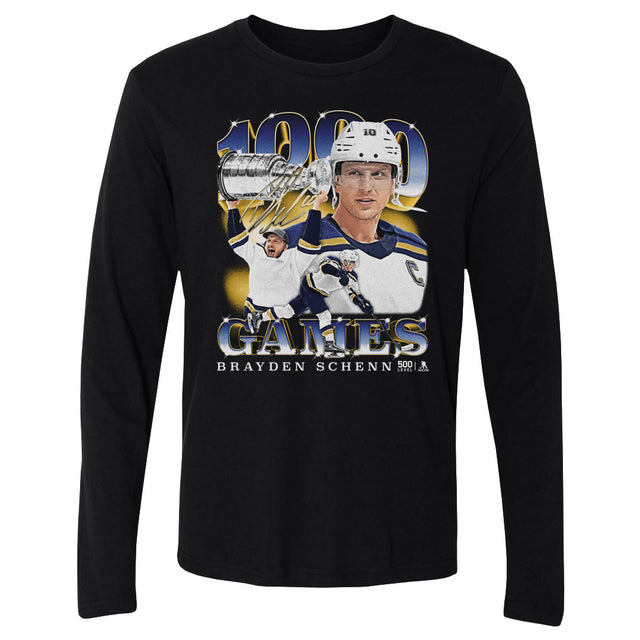 Brayden Schenn Men's Long Sleeve T-Shirt | 500 LEVEL