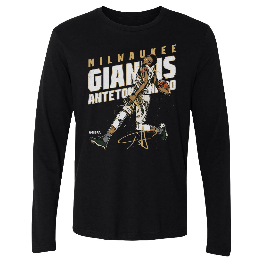 Giannis Antetokounmpo Men's Long Sleeve T-Shirt | 500 LEVEL