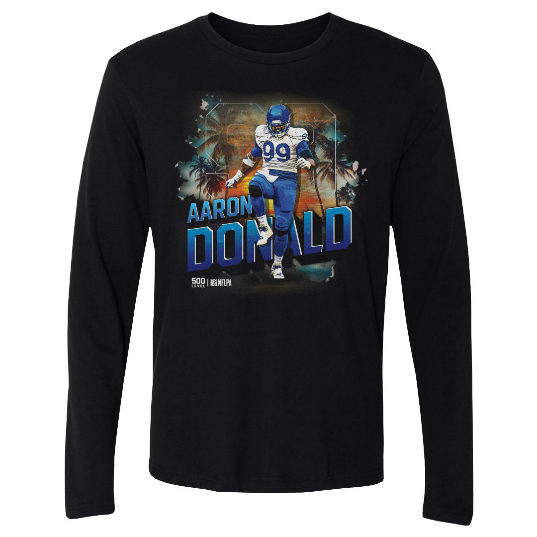 Aaron Donald Men's Long Sleeve T-Shirt | 500 LEVEL