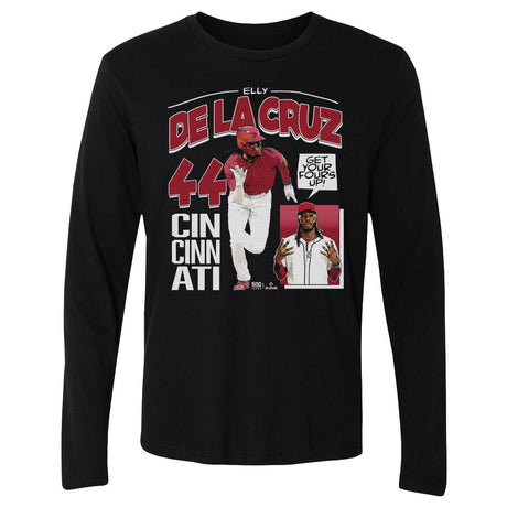 Elly De La Cruz Men's Long Sleeve T-Shirt | 500 LEVEL