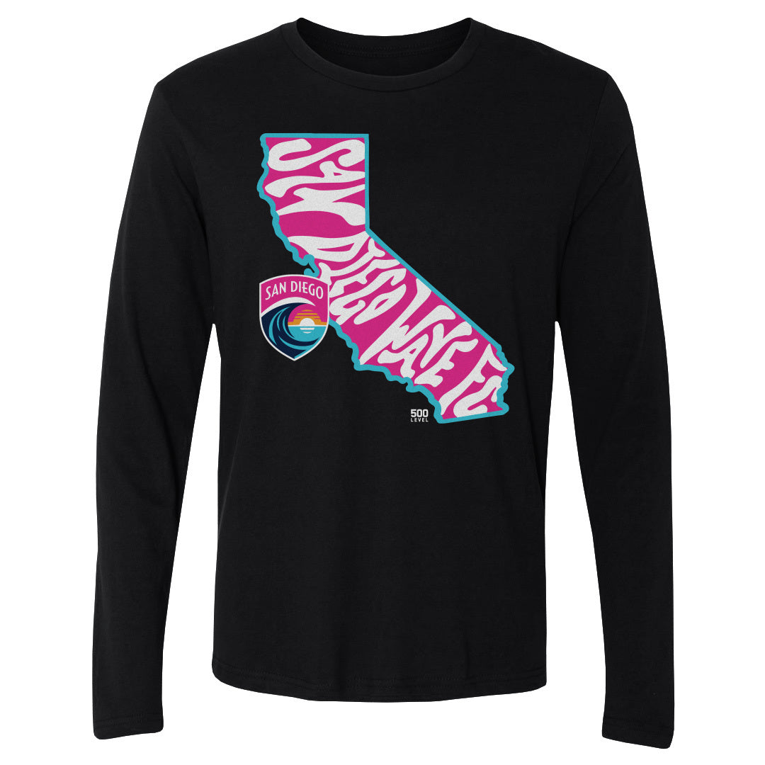 San Diego Wave FC Men's Long Sleeve T-Shirt | 500 LEVEL