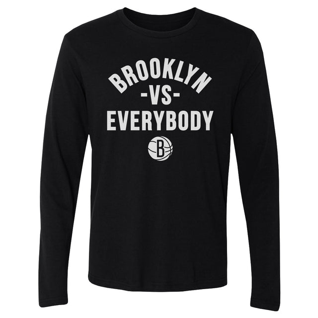 Brooklyn Nets Men's Long Sleeve T-Shirt | 500 LEVEL