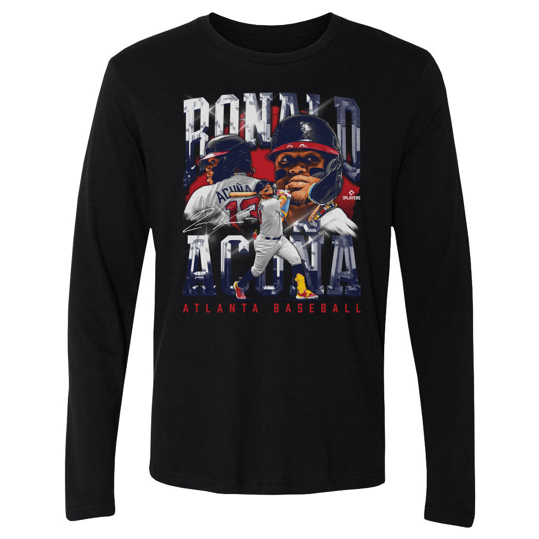 Ronald Acuna Jr. Men's Long Sleeve T-Shirt | 500 LEVEL