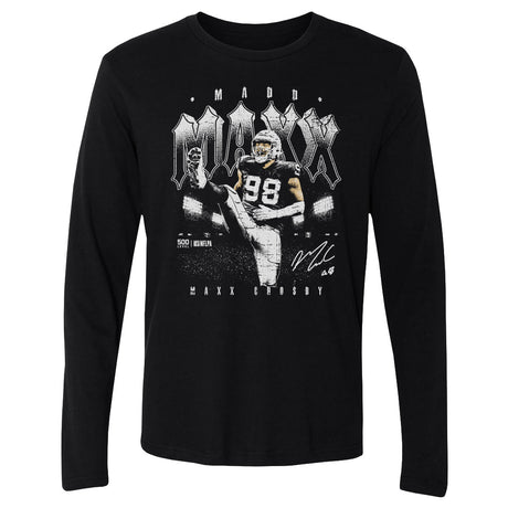 Maxx Crosby Men's Long Sleeve T-Shirt | 500 LEVEL