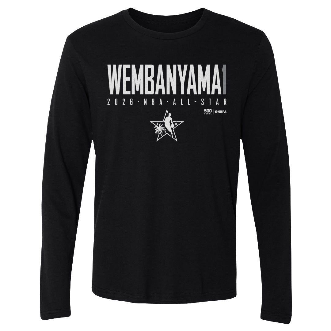 Victor Wembanyama Men's Long Sleeve T-Shirt | 500 LEVEL