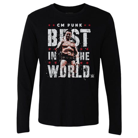 CM Punk Men's Long Sleeve T-Shirt | 500 LEVEL