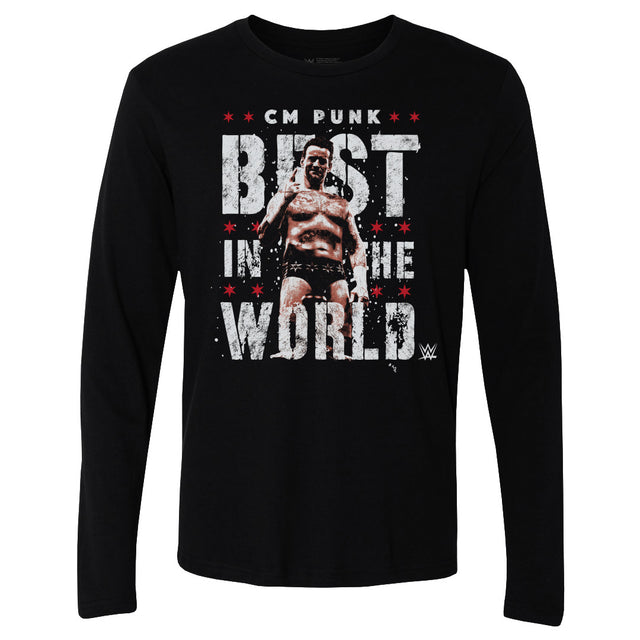 CM Punk Men's Long Sleeve T-Shirt | 500 LEVEL