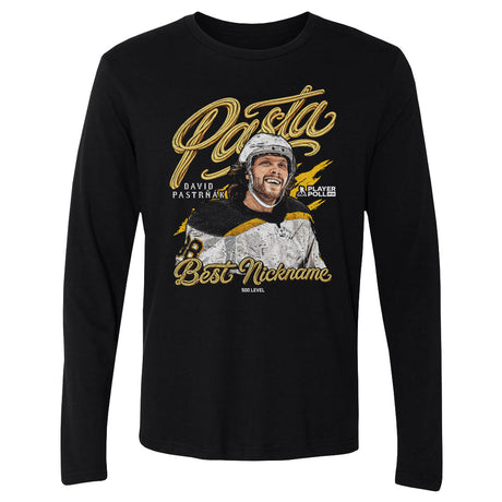 David Pastrnak Men's Long Sleeve T-Shirt | 500 LEVEL