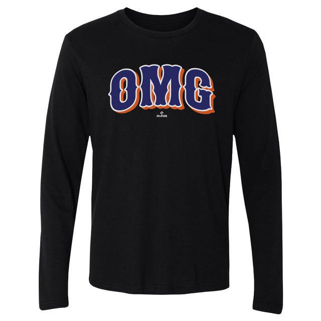 New York M Baseball Men's Long Sleeve T-Shirt | 500 LEVEL