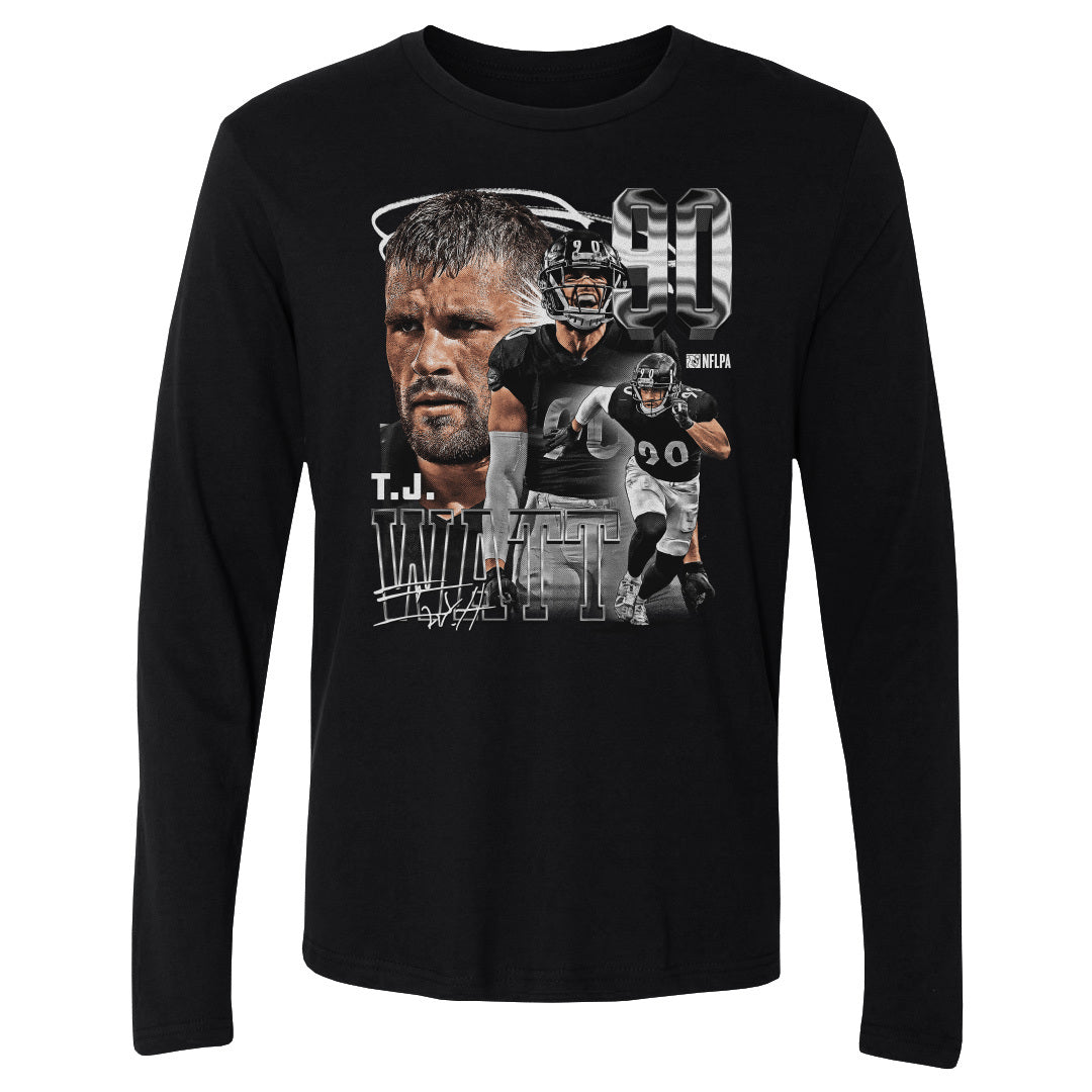 T.J. Watt Men's Long Sleeve T-Shirt | 500 LEVEL