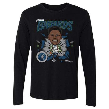 Anthony Edwards Men's Long Sleeve T-Shirt | 500 LEVEL
