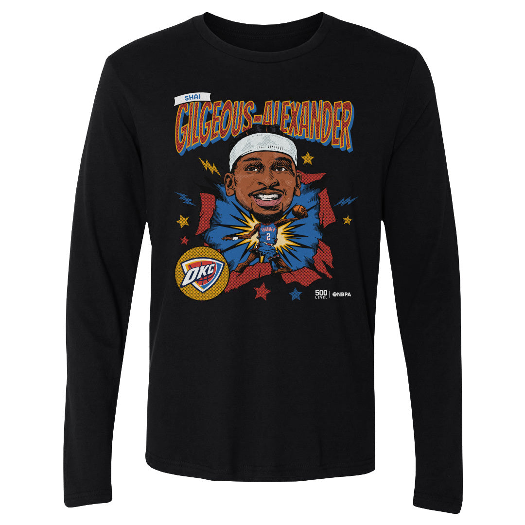 Shai Gilgeous-Alexander Men's Long Sleeve T-Shirt | 500 LEVEL