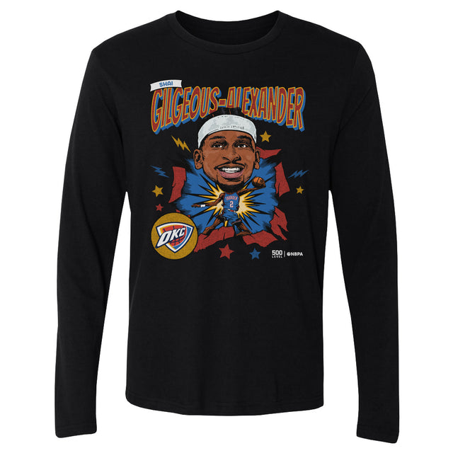 Shai Gilgeous-Alexander Men's Long Sleeve T-Shirt | 500 LEVEL