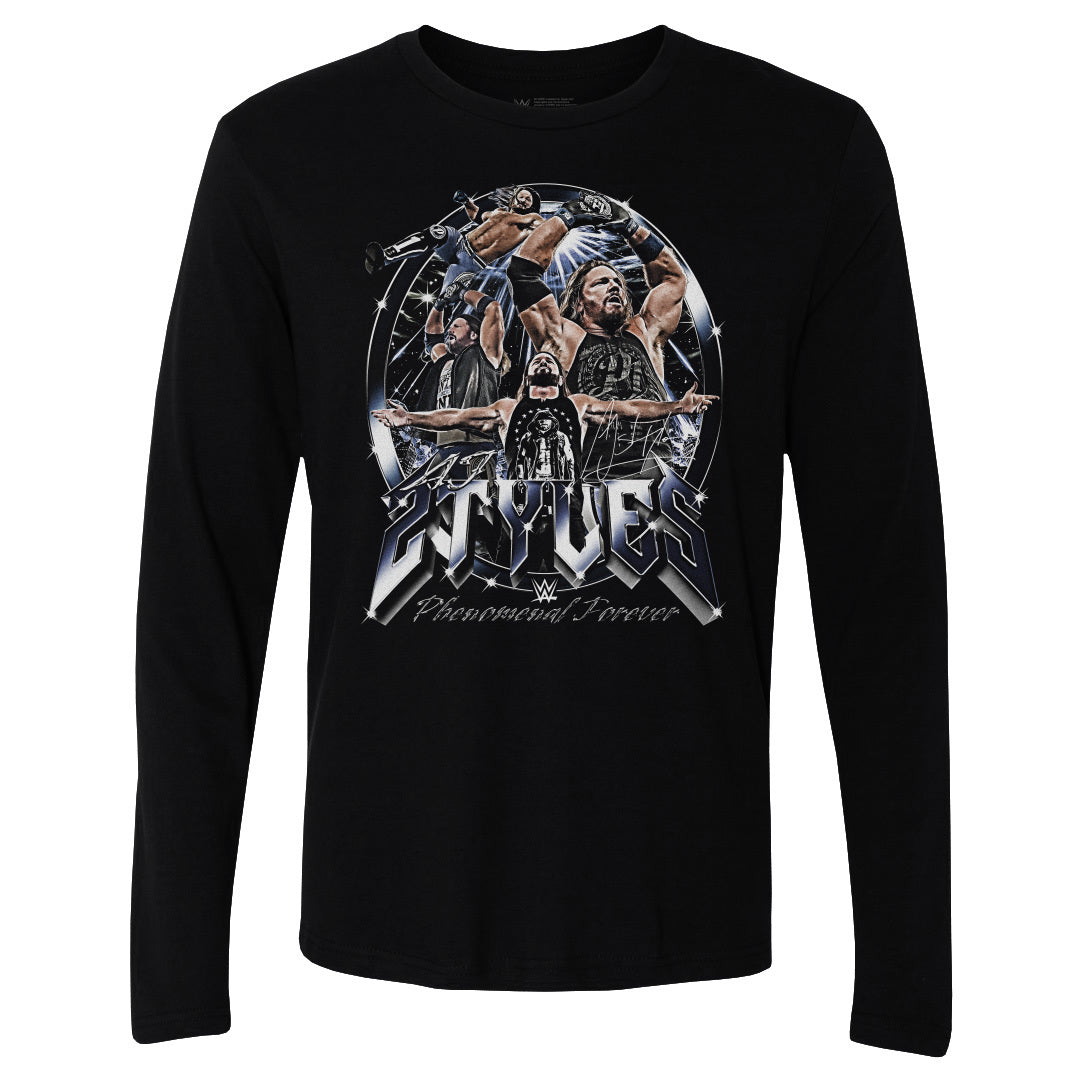 A.J. Styles Men's Long Sleeve T-Shirt | 500 LEVEL