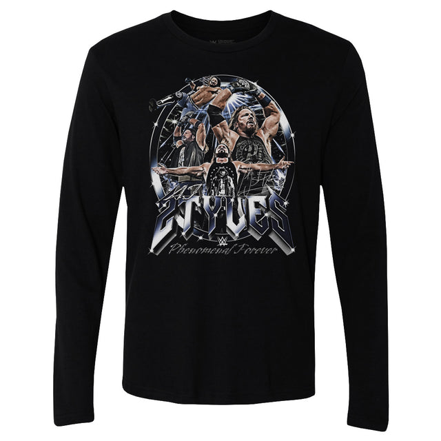 A.J. Styles Men's Long Sleeve T-Shirt | 500 LEVEL