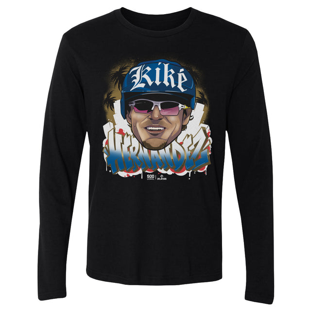 Enrique Hernandez Men's Long Sleeve T-Shirt | 500 LEVEL