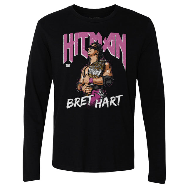 Bret Hart Men's Long Sleeve T-Shirt | 500 LEVEL