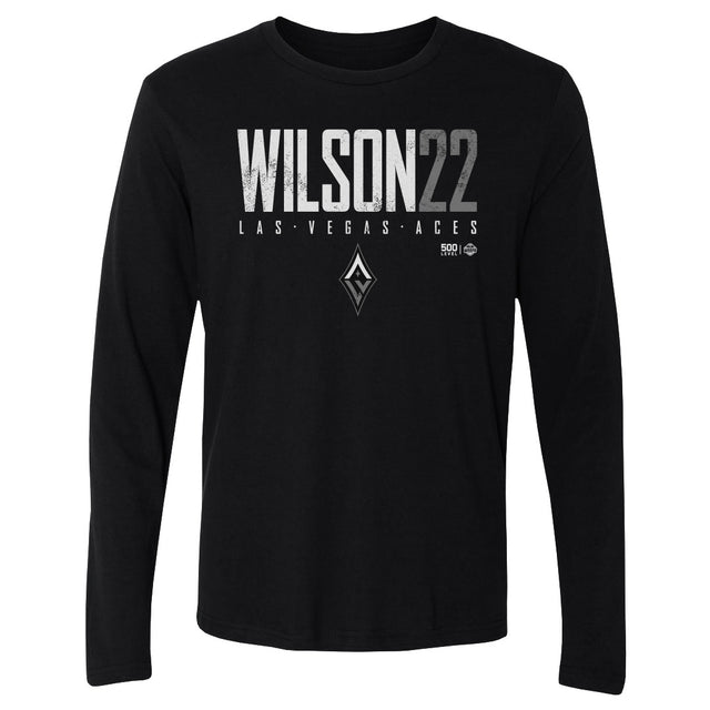 A'ja Wilson Men's Long Sleeve T-Shirt | 500 LEVEL