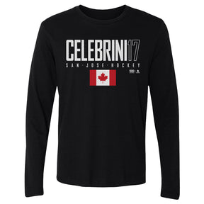 Macklin Celebrini Men's Long Sleeve T-Shirt | 500 LEVEL
