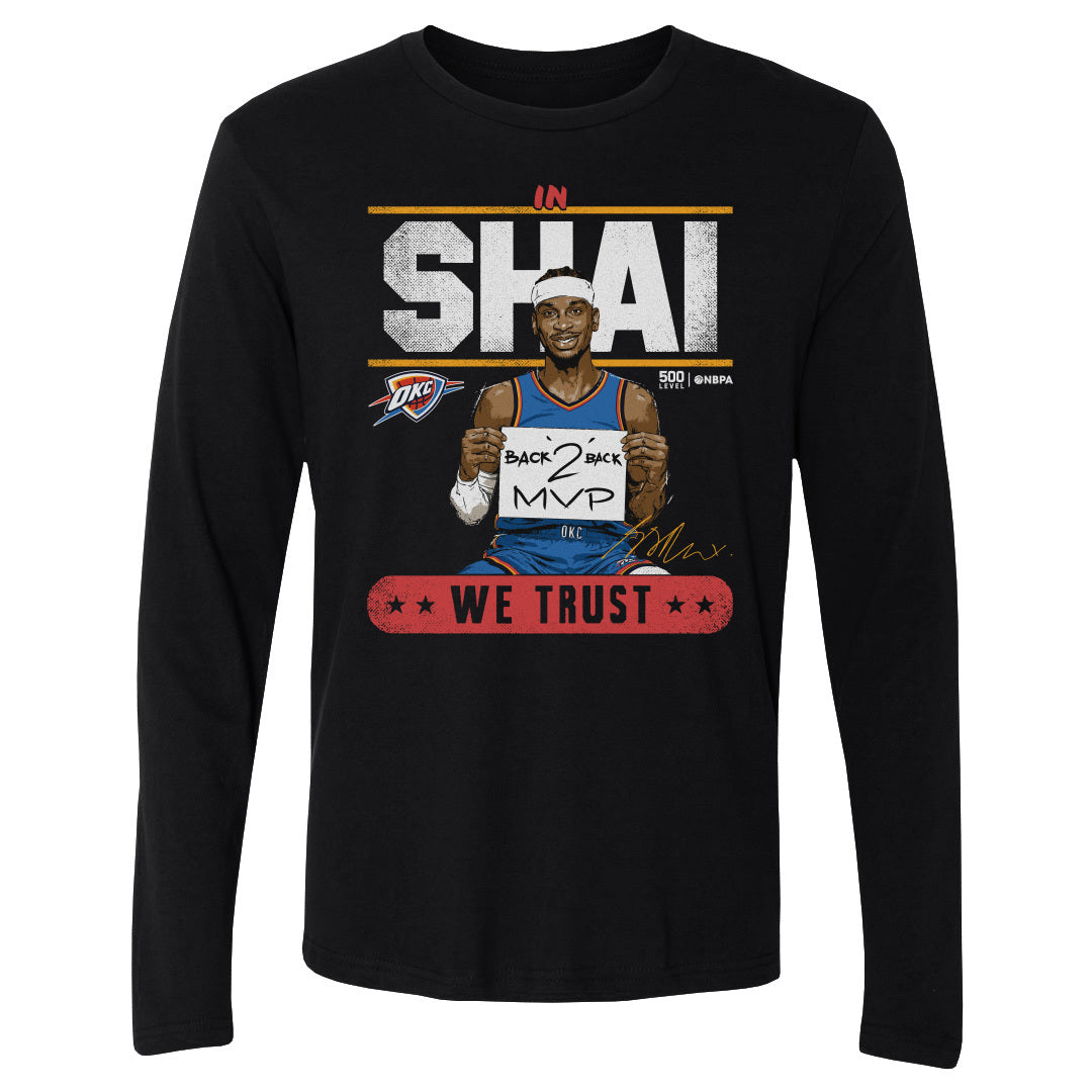 Shai Gilgeous-Alexander Men's Long Sleeve T-Shirt | 500 LEVEL