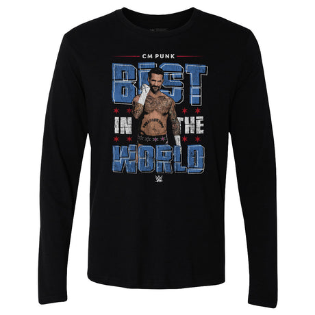 CM Punk Men's Long Sleeve T-Shirt | 500 LEVEL
