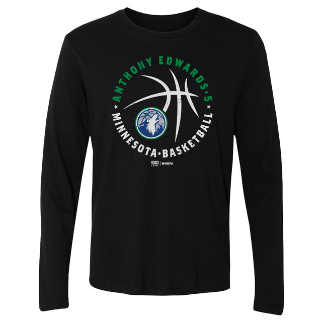 Anthony Edwards Men's Long Sleeve T-Shirt | 500 LEVEL