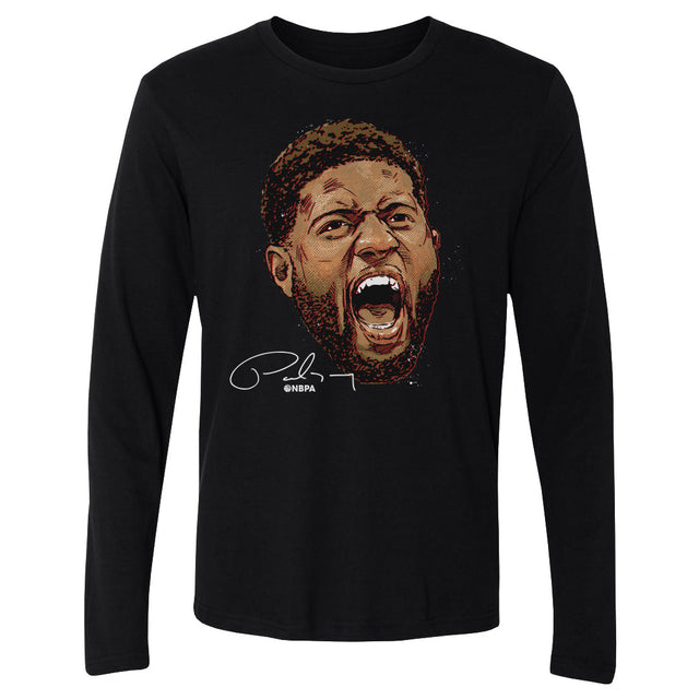 Paul George Men's Long Sleeve T-Shirt | 500 LEVEL