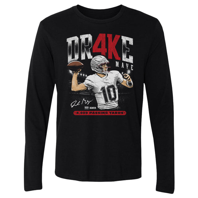 Drake Maye Men's Long Sleeve T-Shirt | 500 LEVEL