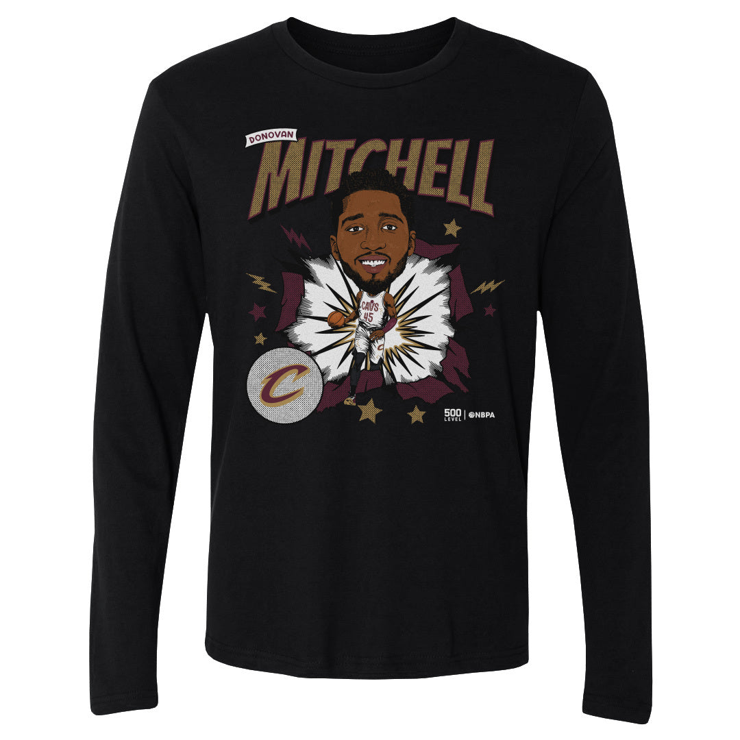 Donovan Mitchell Men's Long Sleeve T-Shirt | 500 LEVEL