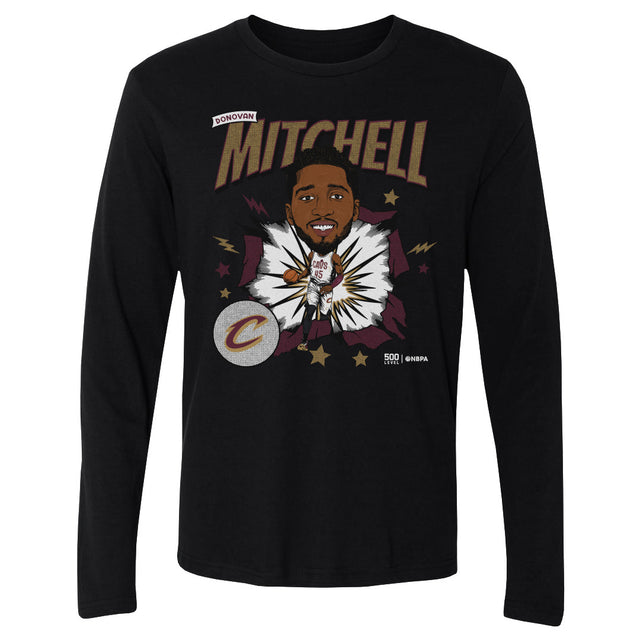 Donovan Mitchell Men's Long Sleeve T-Shirt | 500 LEVEL