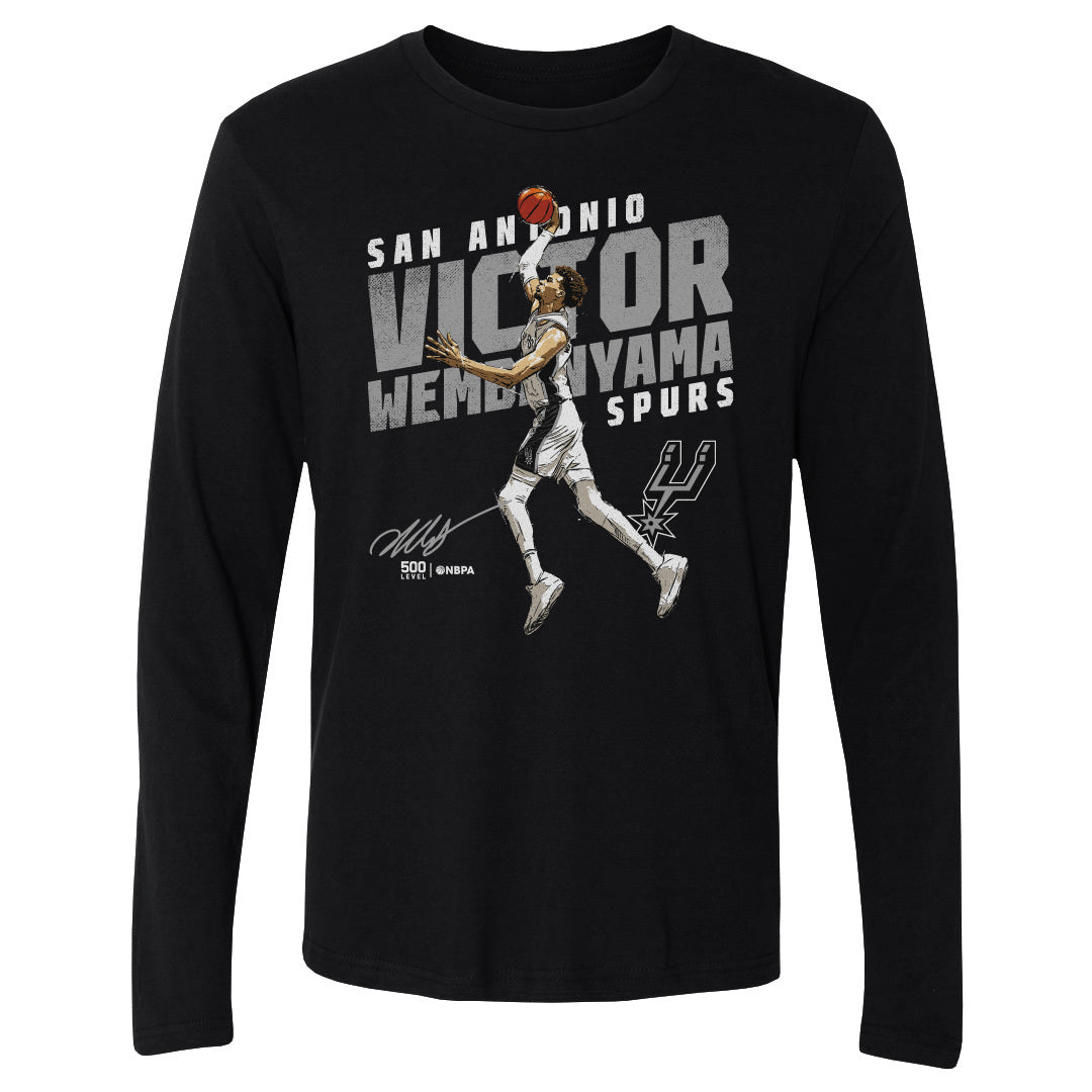 Victor Wembanyama Men's Long Sleeve T-Shirt | 500 LEVEL