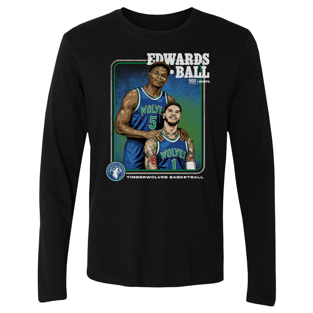 Anthony Edwards Men's Long Sleeve T-Shirt | 500 LEVEL
