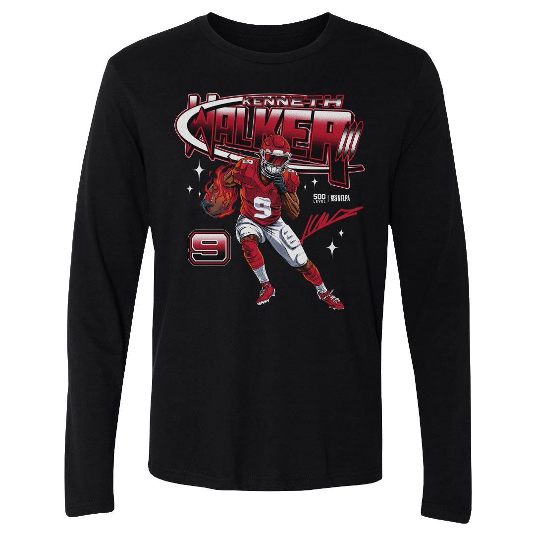 Kenneth Walker III Men's Long Sleeve T-Shirt | 500 LEVEL