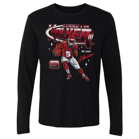 Kenneth Walker III Men's Long Sleeve T-Shirt | 500 LEVEL