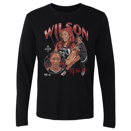 A'ja Wilson Men's Long Sleeve T-Shirt | 500 LEVEL