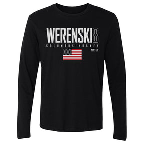 Zach Werenski Men's Long Sleeve T-Shirt | 500 LEVEL