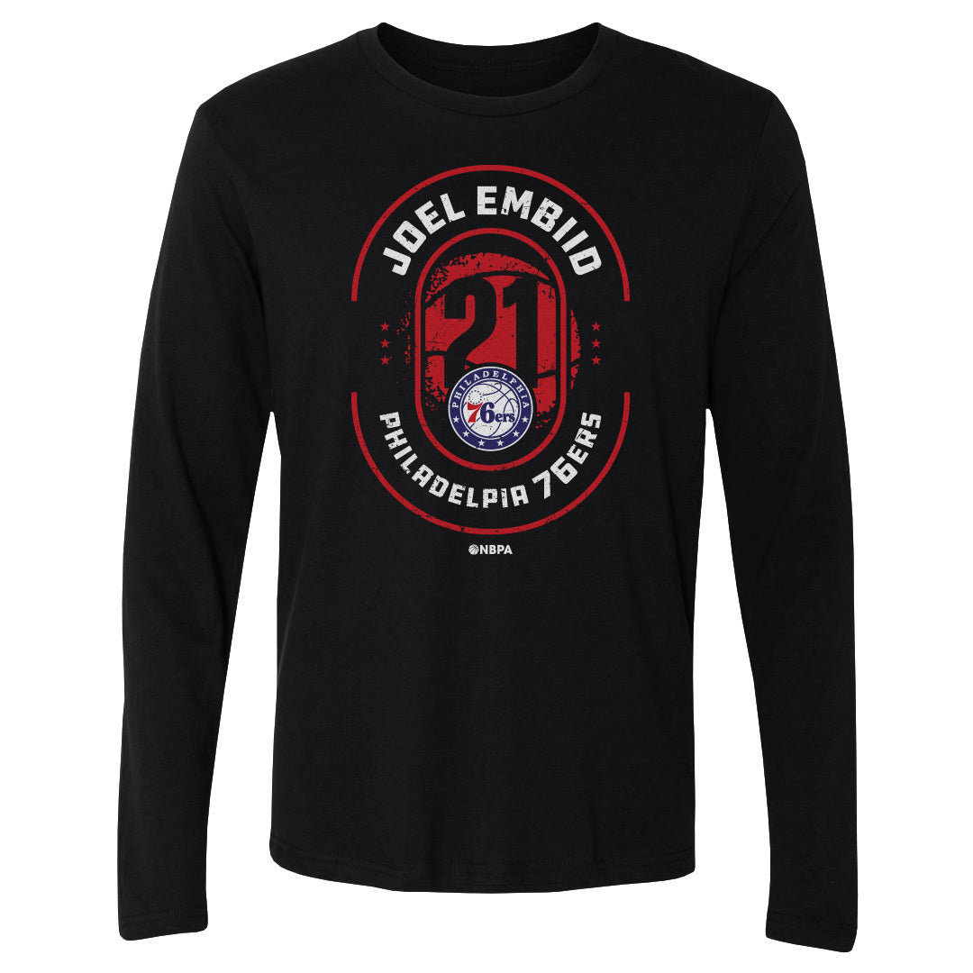 Joel Embiid Men&#39;s Long Sleeve T-Shirt | 500 LEVEL