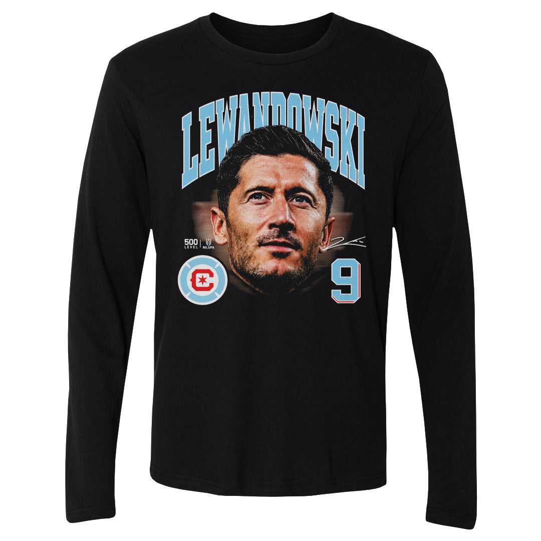 Robert Lewandowski Men's Long Sleeve T-Shirt | 500 LEVEL