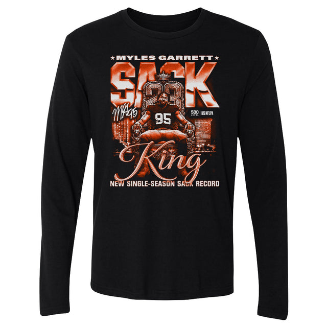 Myles Garrett Men's Long Sleeve T-Shirt | 500 LEVEL