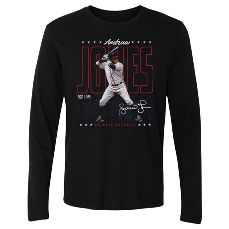 Andruw Jones Men's Long Sleeve T-Shirt | 500 LEVEL