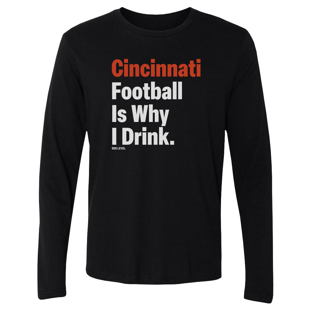 Cincinnati Football Men's Long Sleeve T-Shirt | 500 LEVEL
