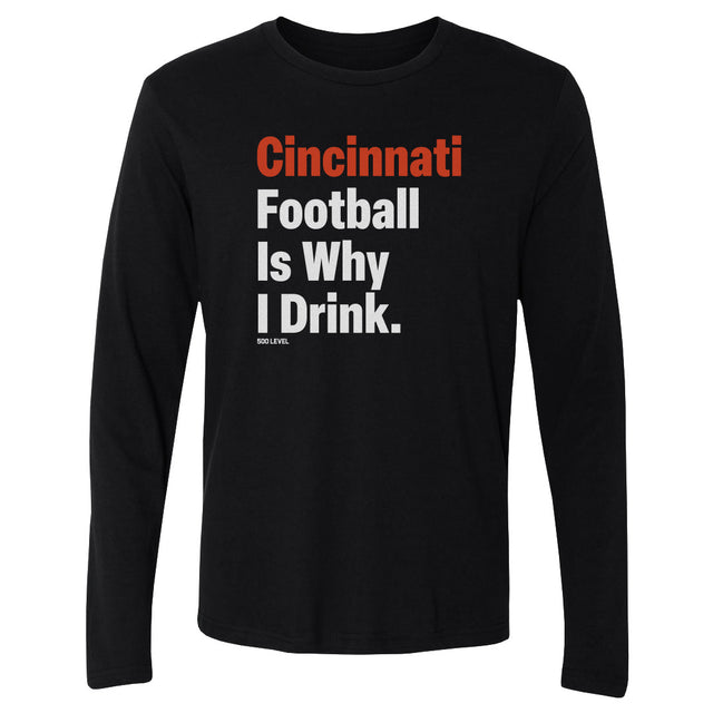 Cincinnati Football Men's Long Sleeve T-Shirt | 500 LEVEL