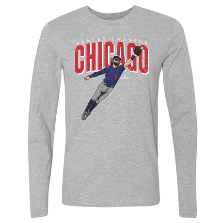 Dansby Swanson Men's Long Sleeve T-Shirt | 500 LEVEL