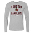 Houston Gamblers Men's Long Sleeve T-Shirt | 500 LEVEL