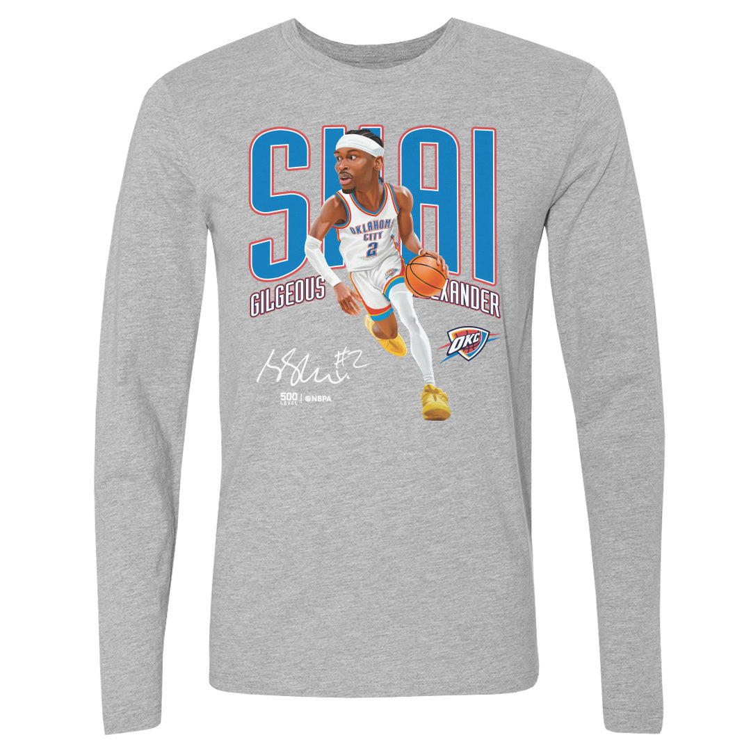 Shai Gilgeous-Alexander Men's Long Sleeve T-Shirt | 500 LEVEL