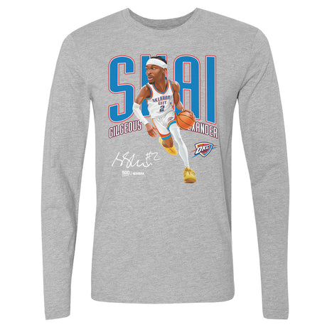 Shai Gilgeous-Alexander Men's Long Sleeve T-Shirt | 500 LEVEL