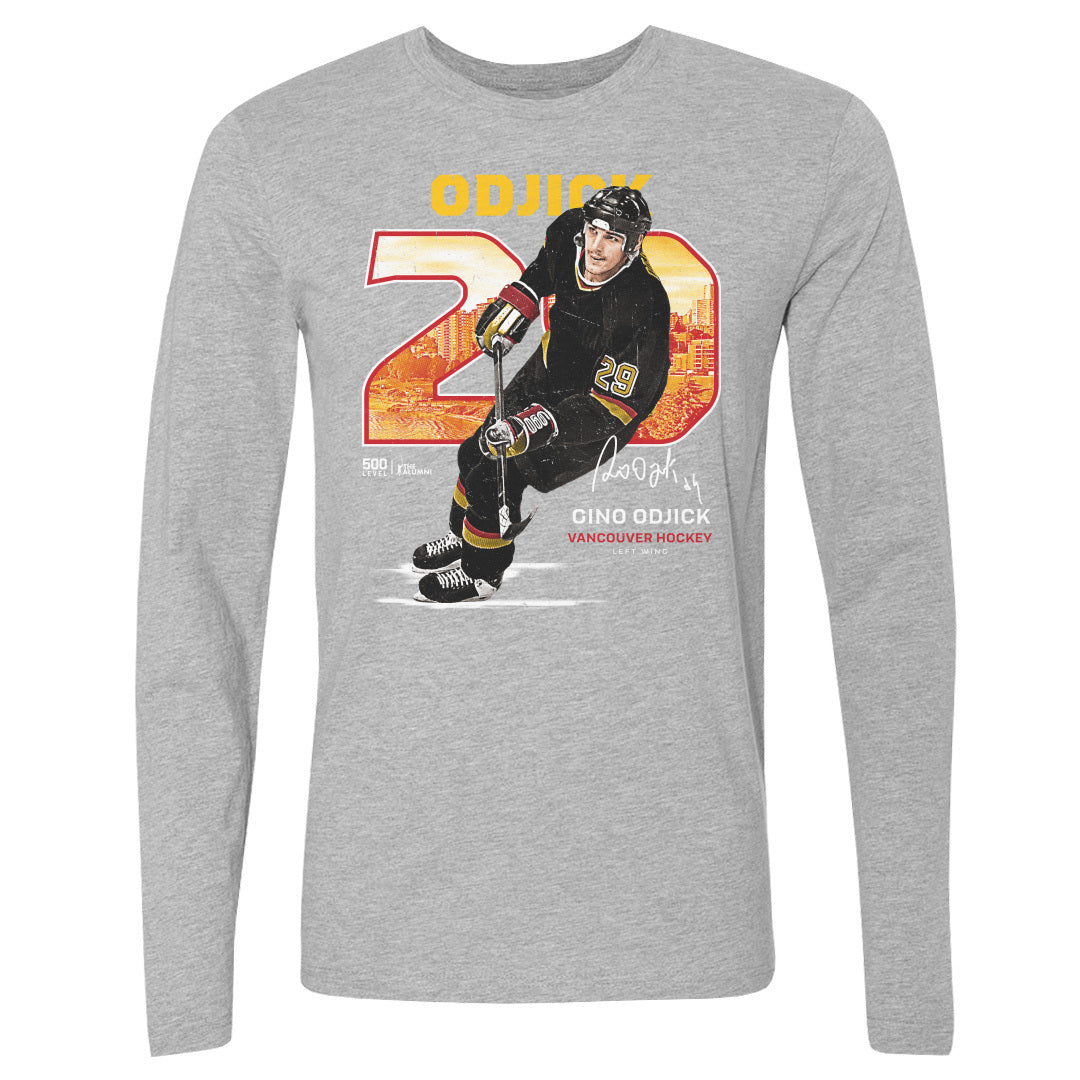 Gino Odjick Men's Long Sleeve T-Shirt | 500 LEVEL