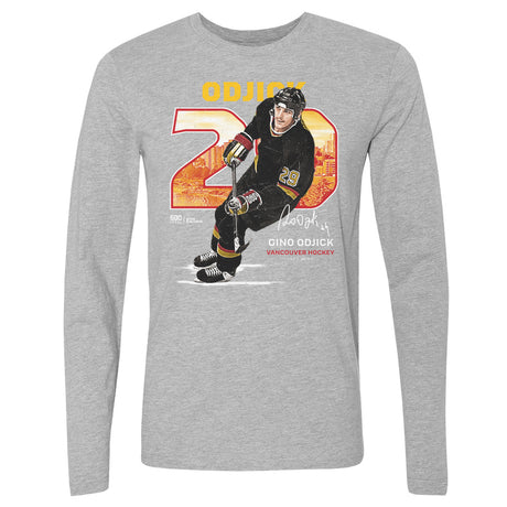 Gino Odjick Men's Long Sleeve T-Shirt | 500 LEVEL