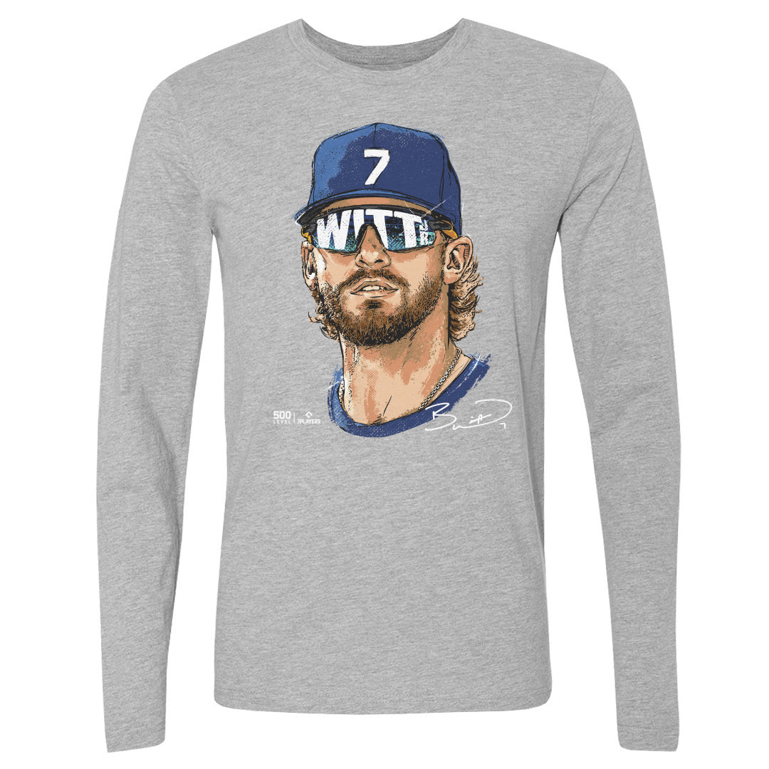 Bobby Witt Jr. Men's Long Sleeve T-Shirt | 500 LEVEL
